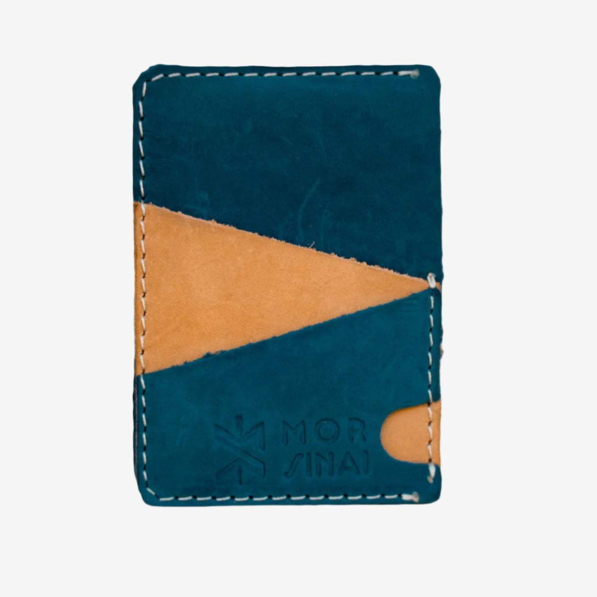 Handmade leather card wallet by Israeli maker Mor Sinai