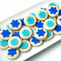 Marzipan Hanukkah Dreidel & Star Candy Bites