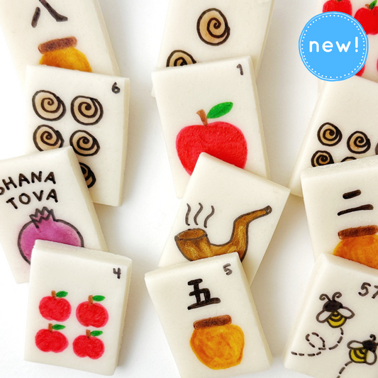 Rosh Hashanah Mahjong Tiles – Marzipan Holiday Treats