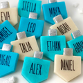Personalized Marzipan Hanukkah Dreidels