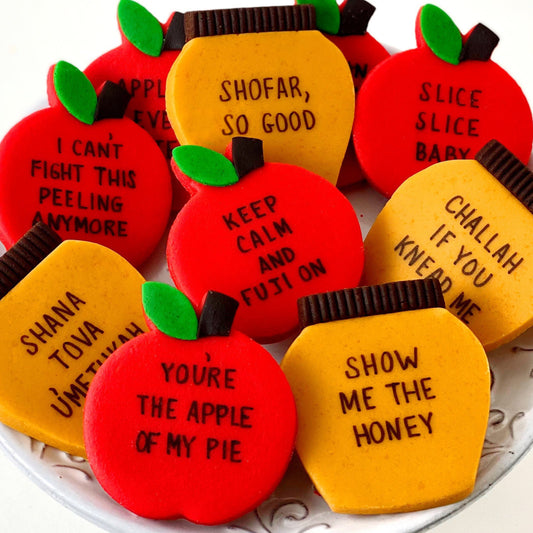 Apples & Honey Conversation Tiles – Marzipan Holiday Treats