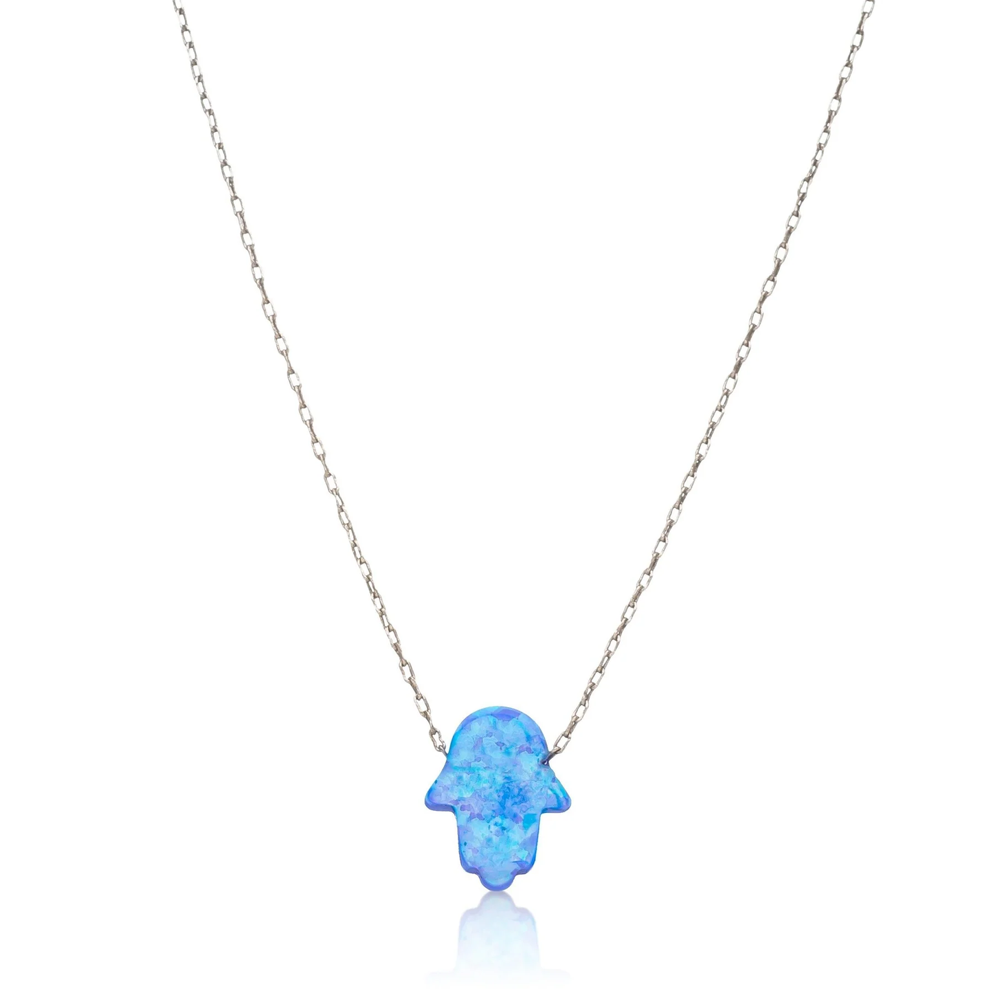 Opal Hamsa Necklace