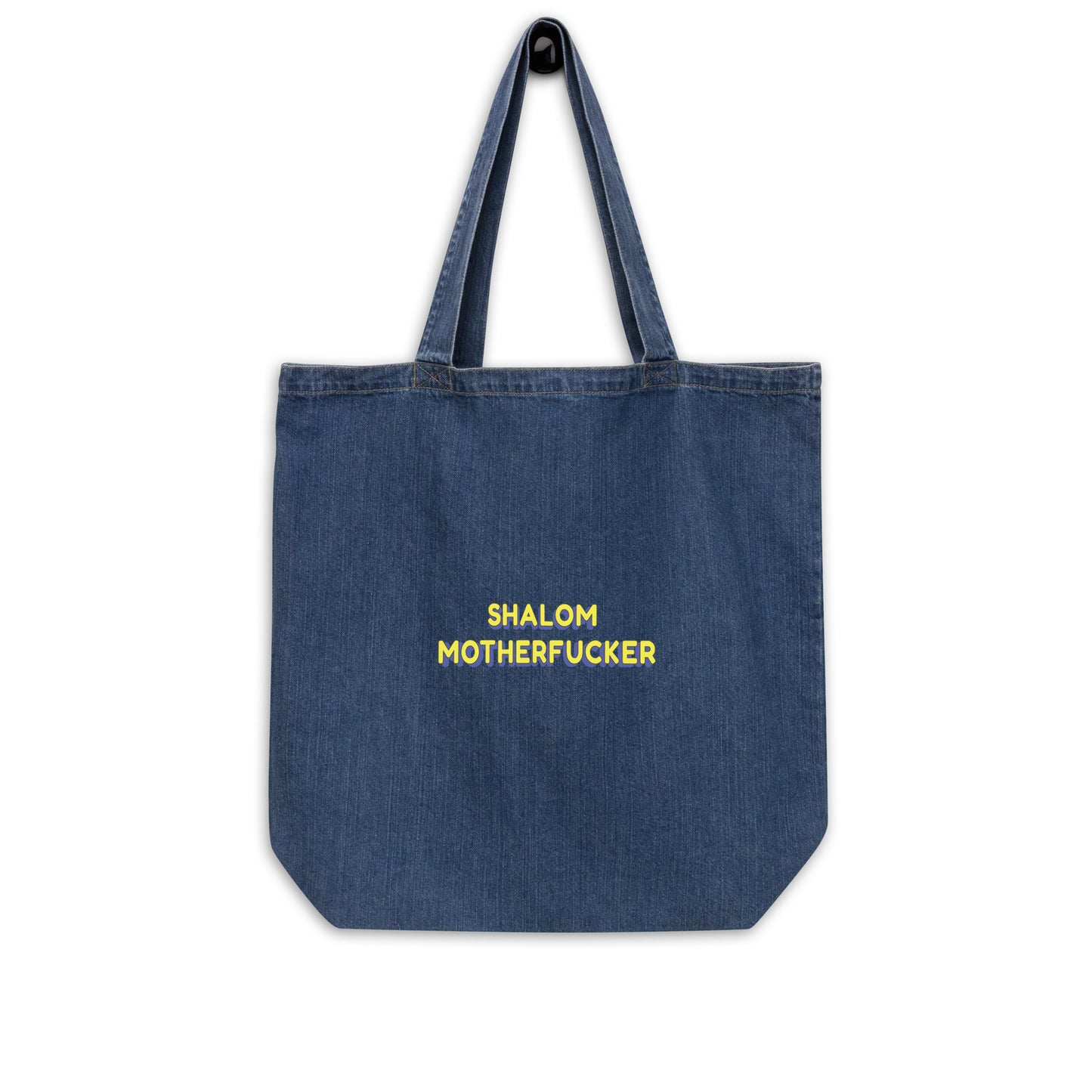 "Shalom Motherfucker" Organic Denim Tote Bag