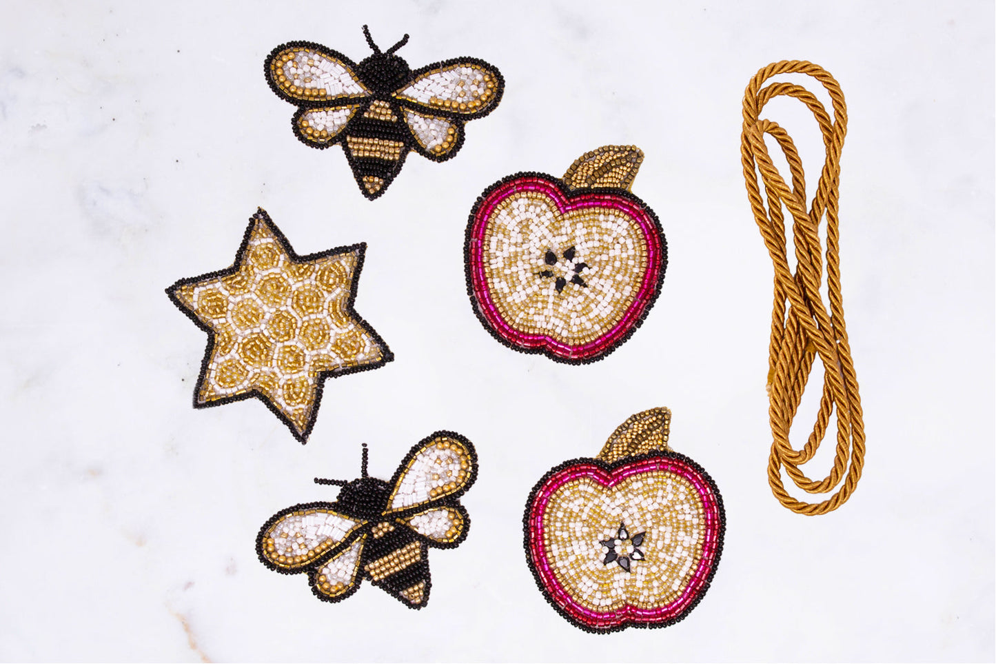 Devra Apples & Honey Beaded Garland – Rosh Hashanah Décor