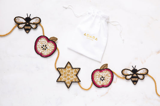Devra Apples & Honey Beaded Garland – Rosh Hashanah Décor