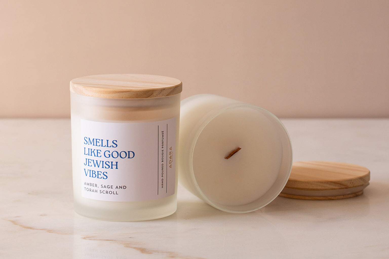 Smells Like Good Jewish Vibes Candle – Amber, Sage & Torah