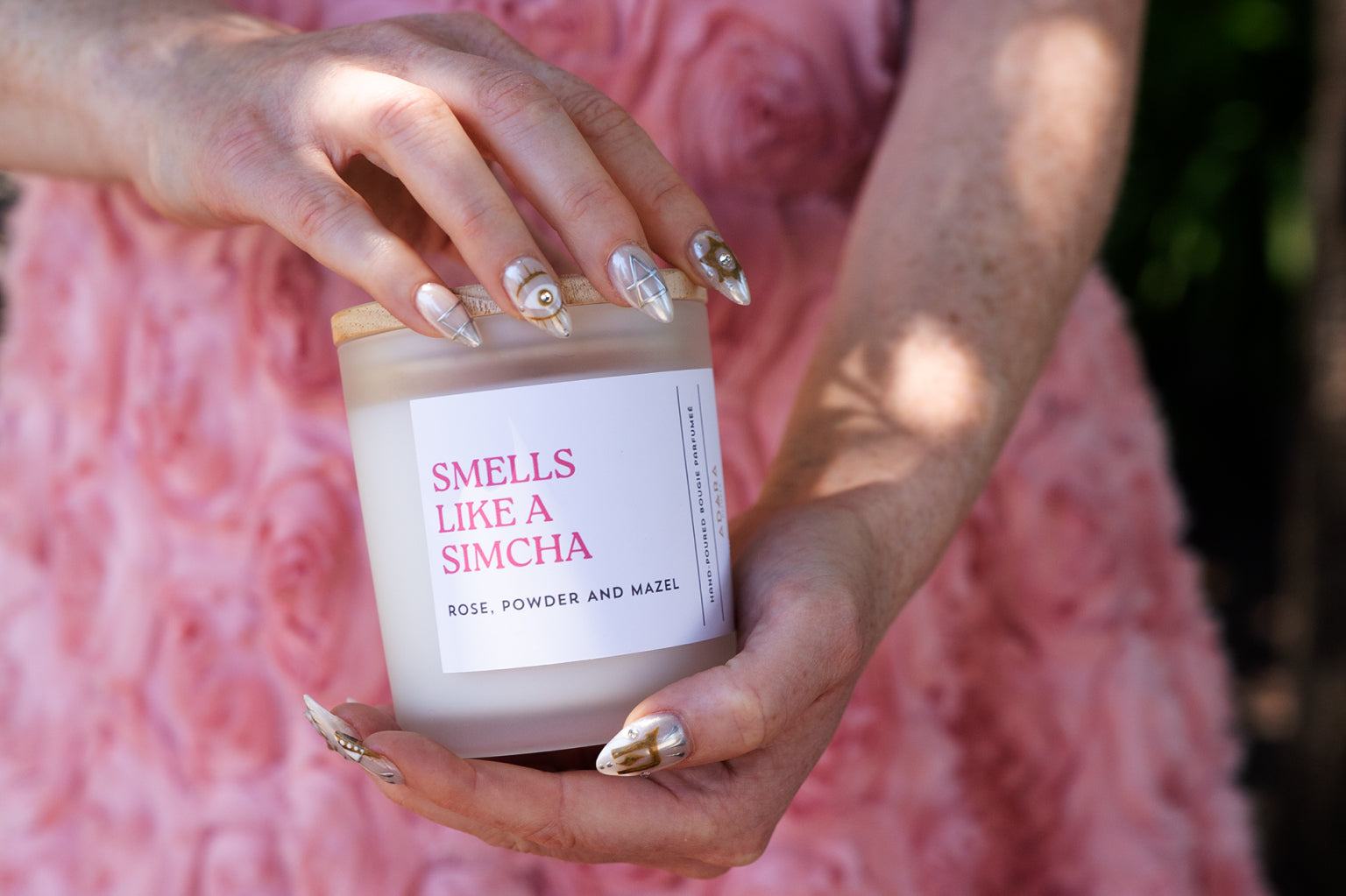 Smells Like a Simcha Candle – Rose, Powder & Mazel