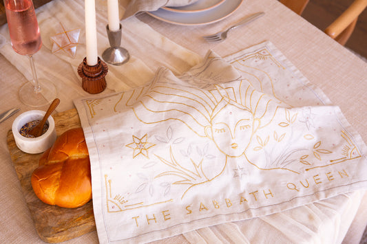 Golden Sand Sabbath Queen Challah Cover