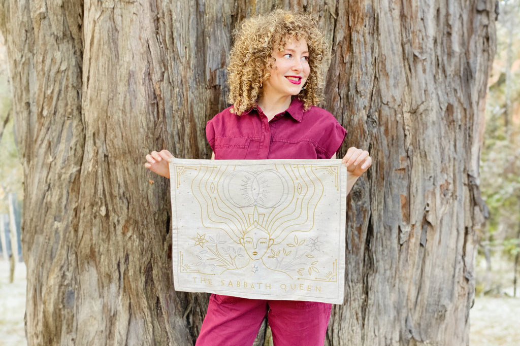 Golden Sand Sabbath Queen Challah Cover