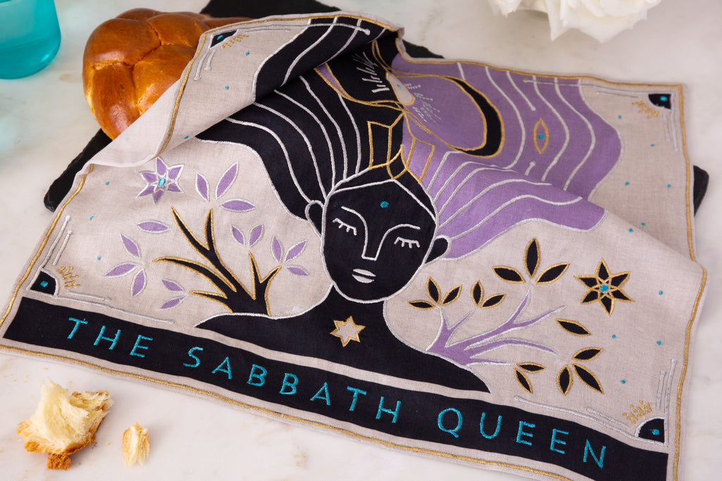 Lavender Cosmos Sabbath Queen Challah Cover