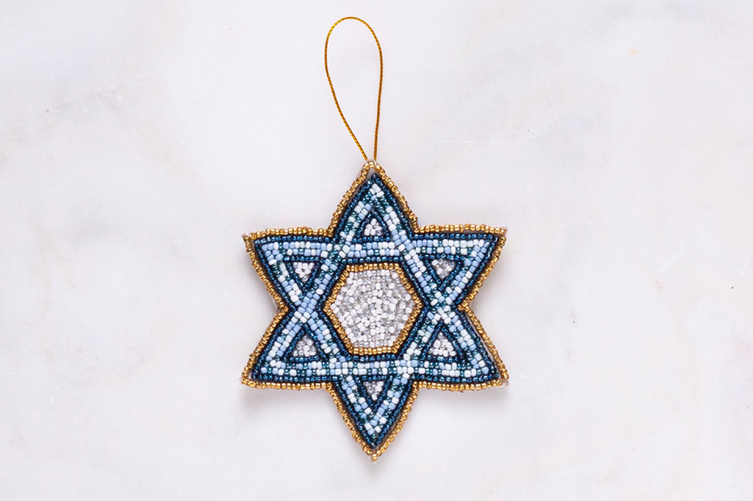 Star of David Beaded Ornament