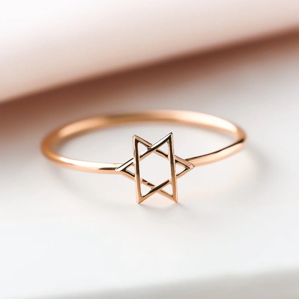 Delicate Star of David Ring