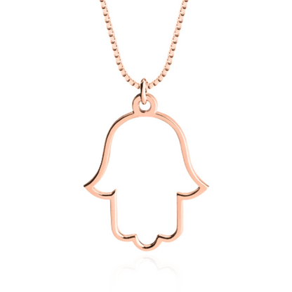 "Let it Be" Hamsa Necklace