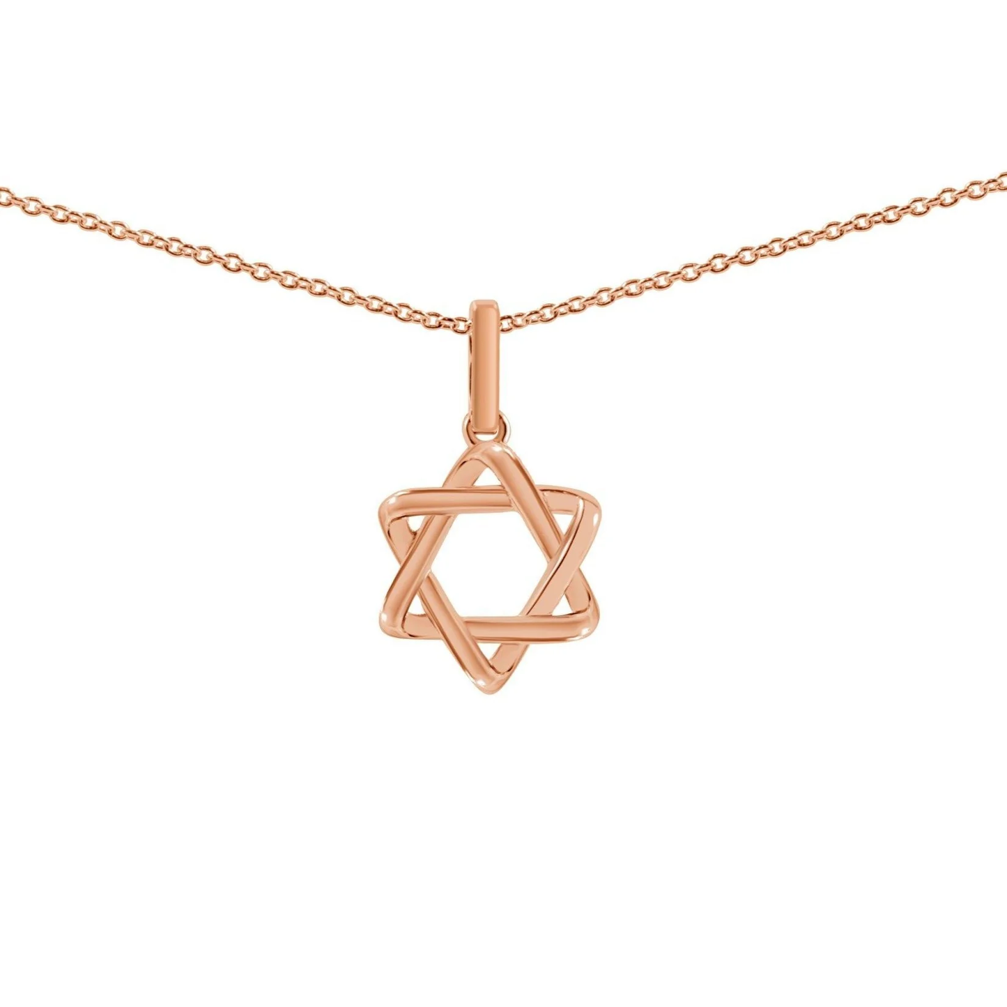 Petite Solid Gold Star of David