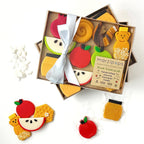Jewish Family Magic Rosh Hashanah Marzipan Gift Box packaging with handcrafted treats by Marzipops