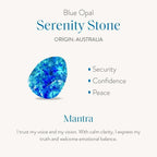 Loving Vibes Lab Blue Opal Heart Earrings