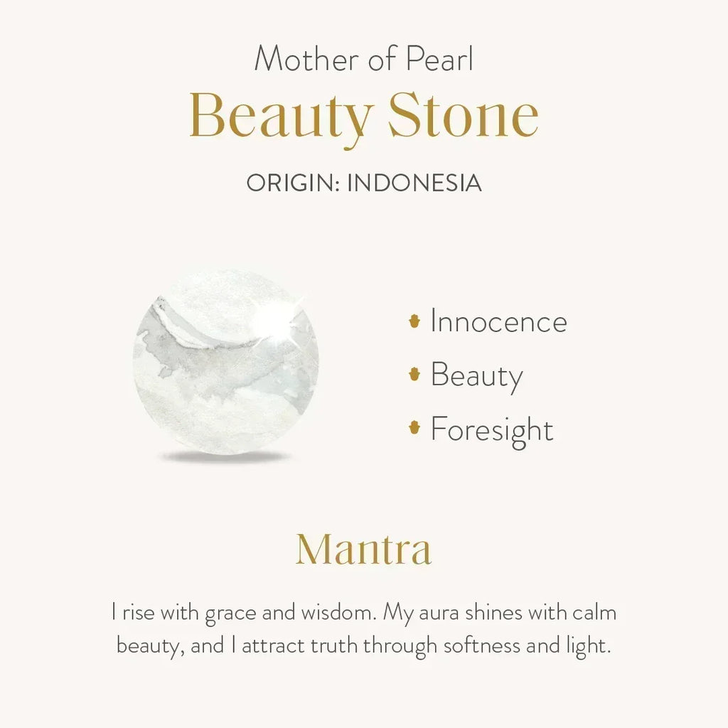 Heartfelt Abundance Mother of Pearl Heart Gold Necklace