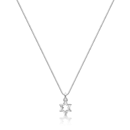 925 Sterling Silver Star of David Necklace