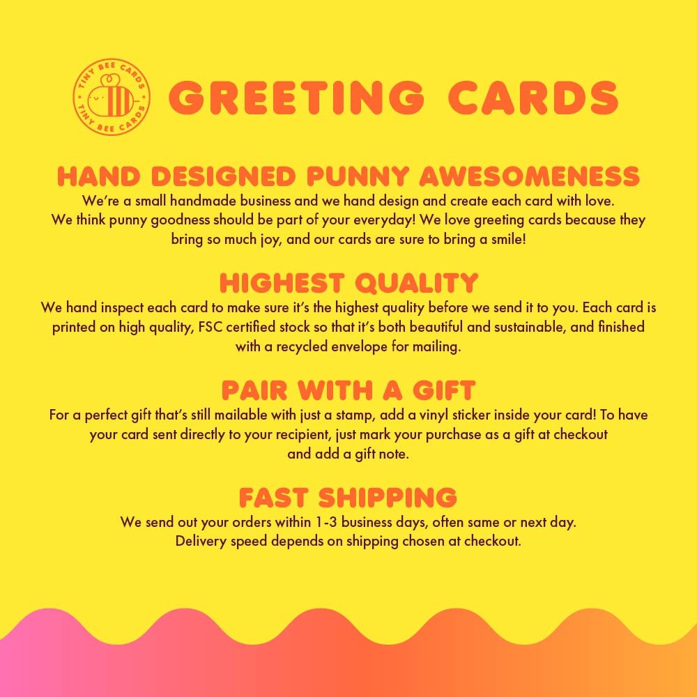 Tiny Bee Cards greeting card information and product details for the Hanukkah latke card