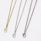 Unisex Chai Necklaces in gold, silver and blackened silver by Shlomit Ofir