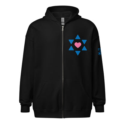 "All Heart" Unisex Heavyweight Zip Hoodie