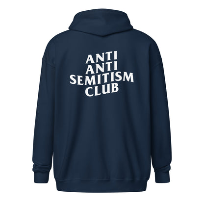 "Anti-Antisemitism Club" Unisex Full-Zip Hoodie