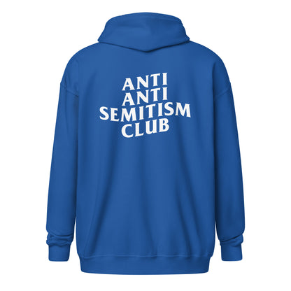 "Anti-Antisemitism Club" Unisex Full-Zip Hoodie