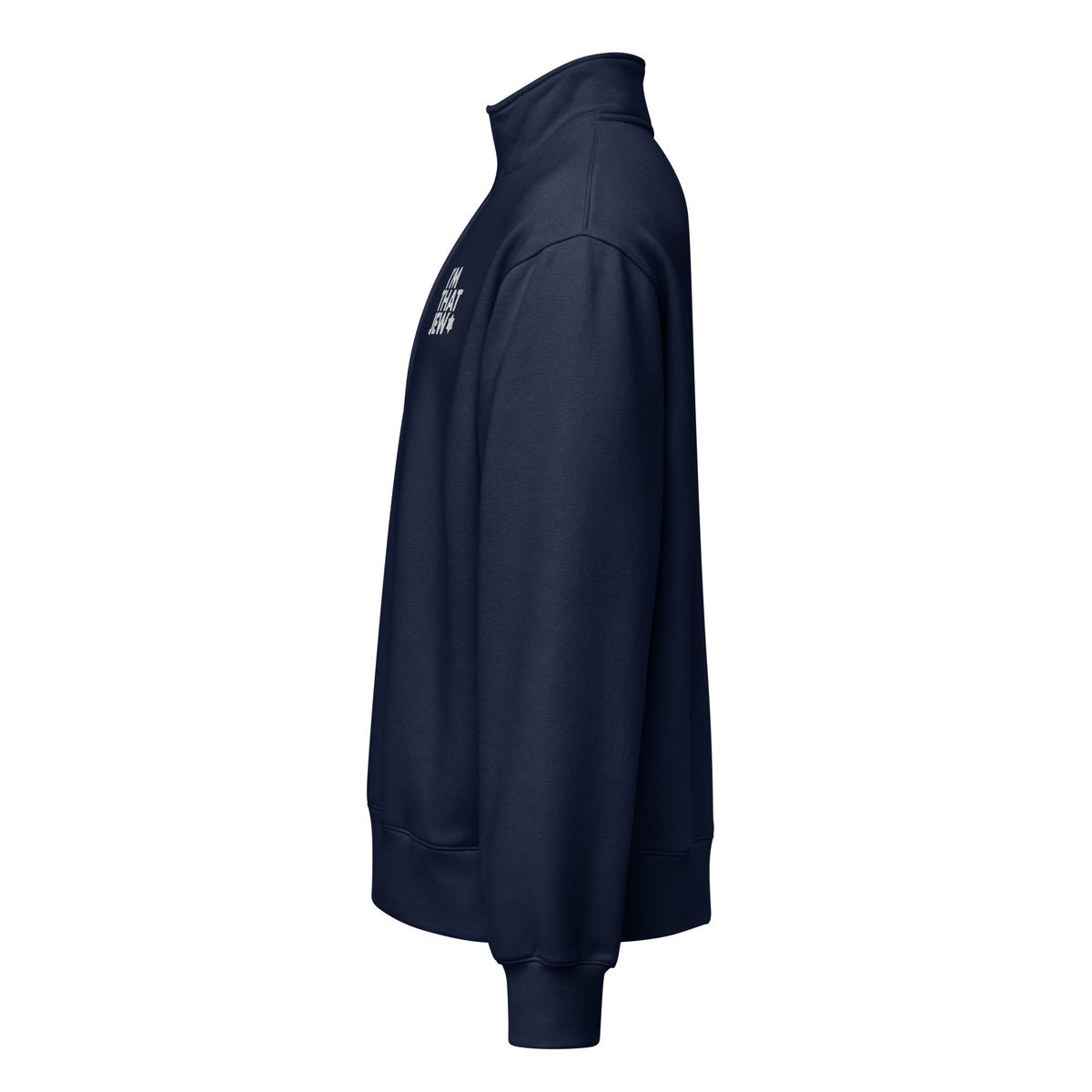I'm That Jew™ Half-Zip Pullover in Navy, side view