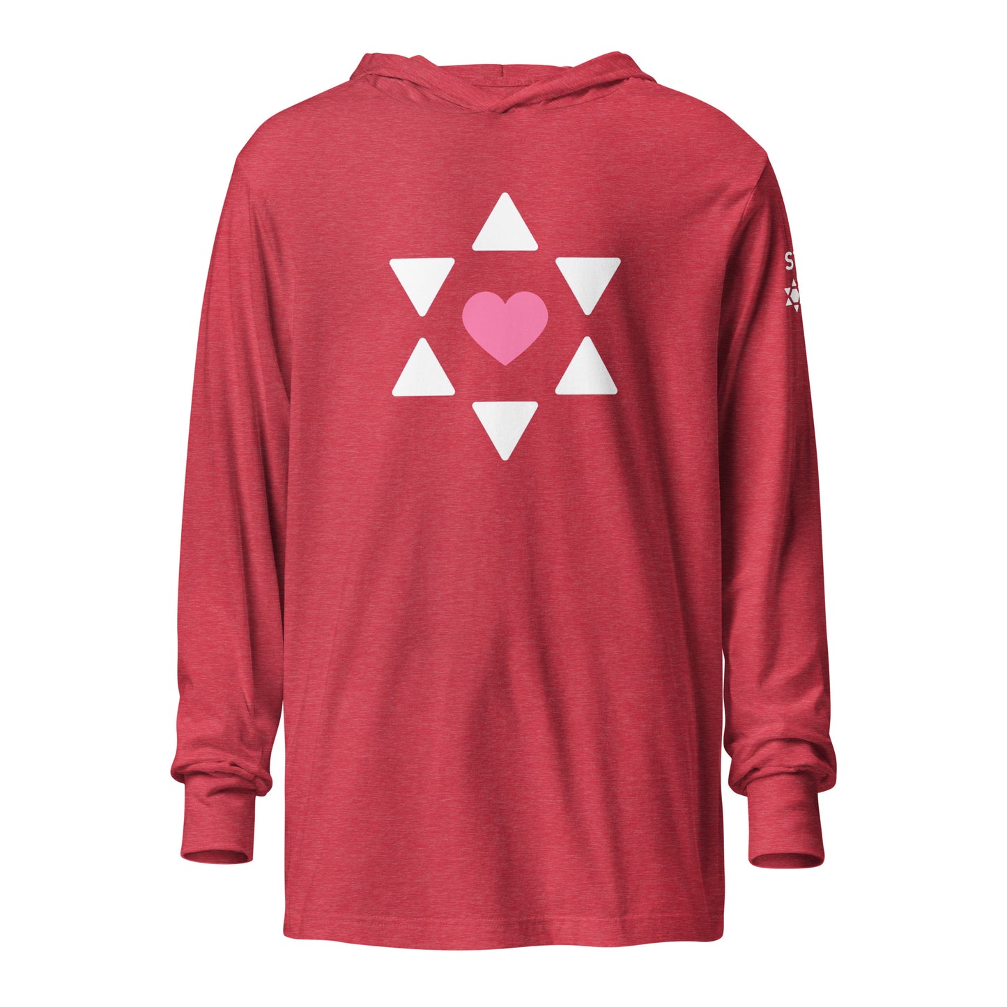 "All Heart" Unisex Hooded Long Sleeve Tee