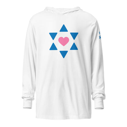 "All Heart" Unisex Hooded Long Sleeve Tee