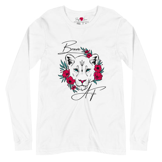 "Brave AF" Unisex Long Sleeve Tee