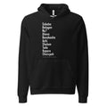 The Ten Hebrew Words Hoodie in Black by Eitan Chitayat