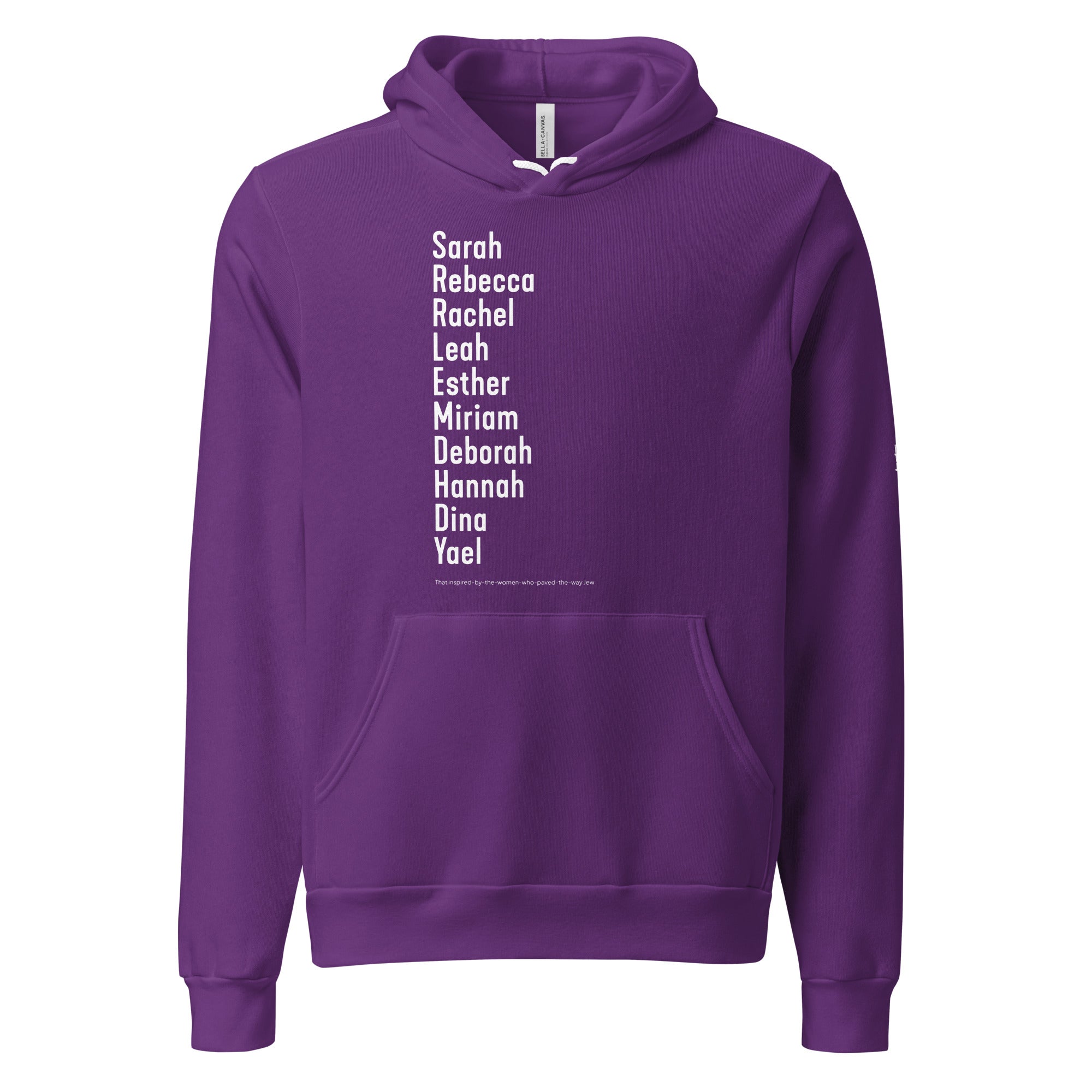 The Ten Jewish Matriarchs Hoodie in Purple by Eitan Chitayat