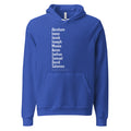 The Ten Jewish Patriarchs Hoodie in True Royal by Eitan Chitayat