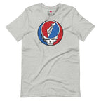 The Grateful Dead Sessions T-Shirt in Heather Grey by Storied Podcast, featuring artwork by Yonatees