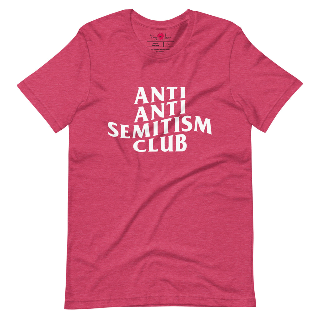 Anti-Antisemitism Club Unisex Short Sleeve Tee