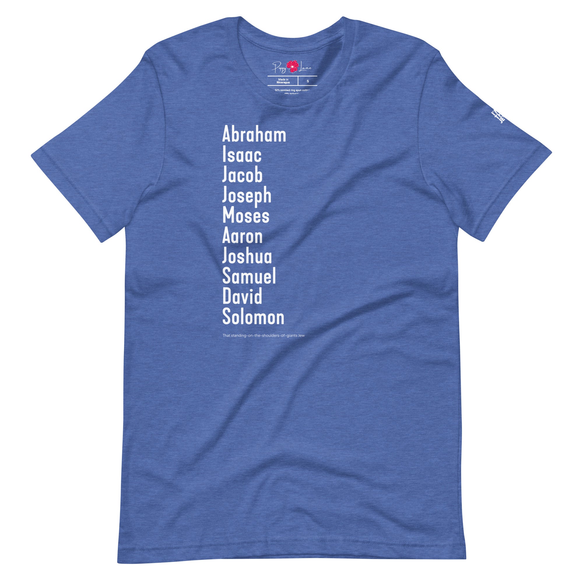 The Ten Patriarchs T-Shirt in Vintage Royal by Eitan Chitayat