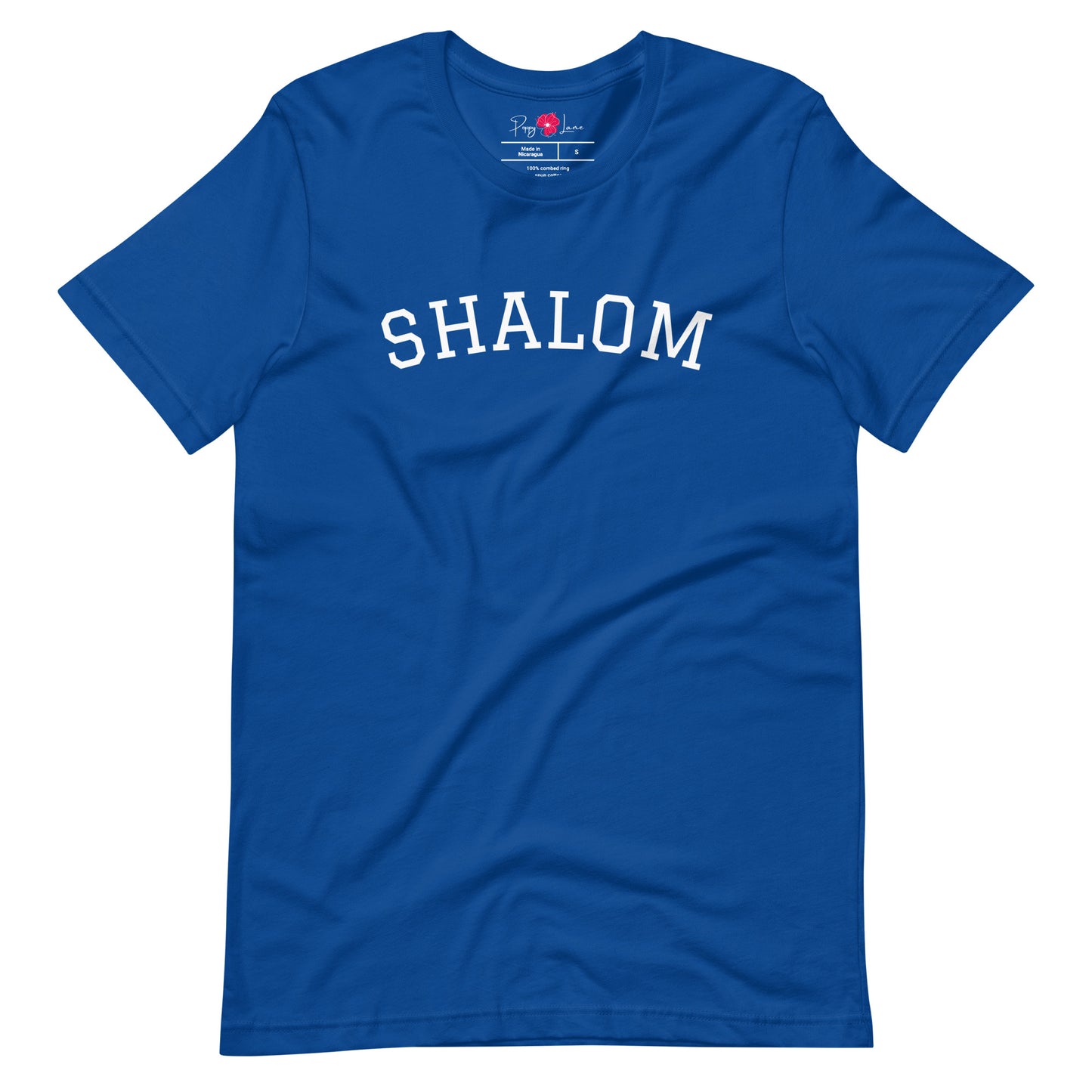 "Shalom" Collegiate Unisex Short Sleeve Tee