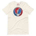 The Grateful Dead Sessions T-Shirt in Vintage White by Storied Podcast, featuring artwork by Yonatees