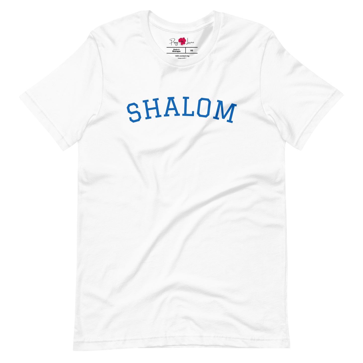 "Shalom" Collegiate Unisex Short Sleeve Tee