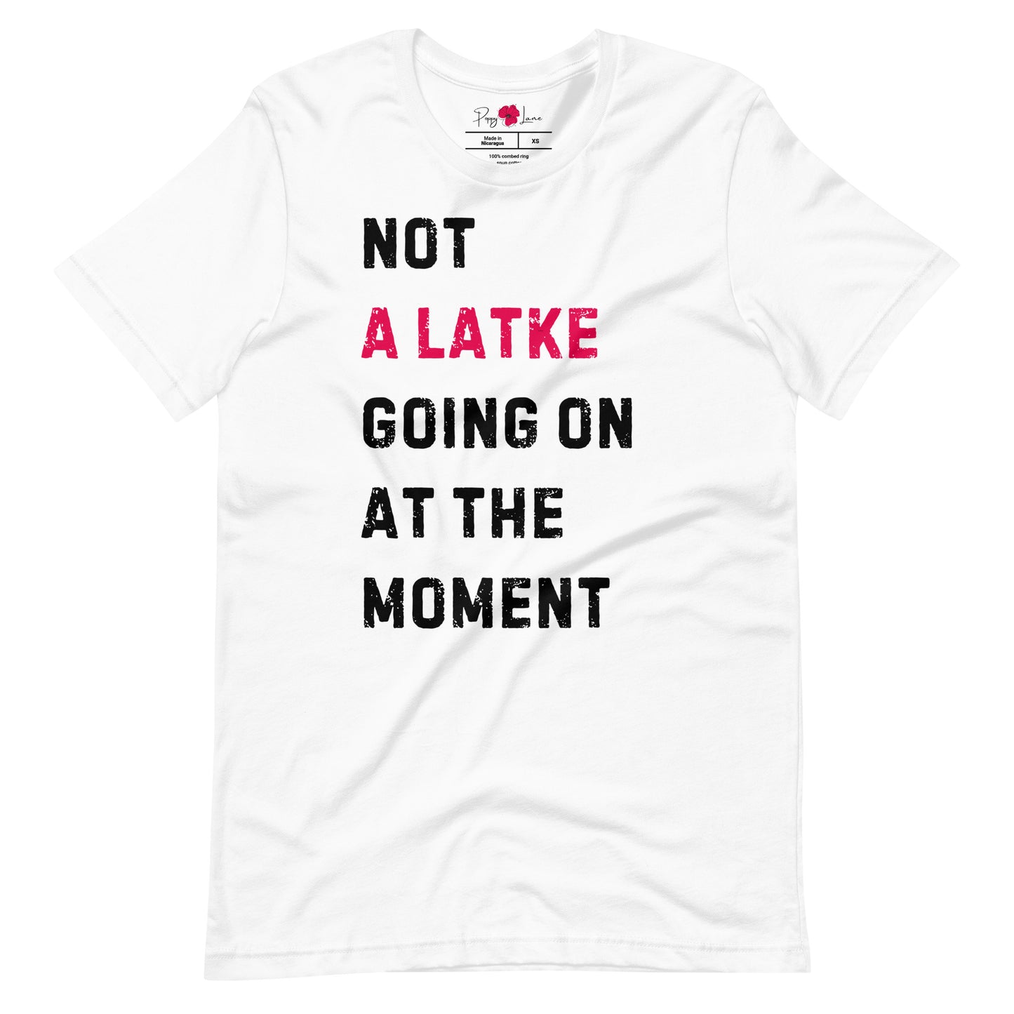 "Not a Latke Going On at the Moment" Unisex Short Sleeve Tee