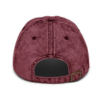 I’m That Jew™ Vintage Hat in washed maroon with adjustable buckle closure, back view, by Eitan Chitayat