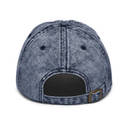I’m That Jew™ Vintage Hat in washed navy with adjustable buckle closure, back view, by Eitan Chitayat