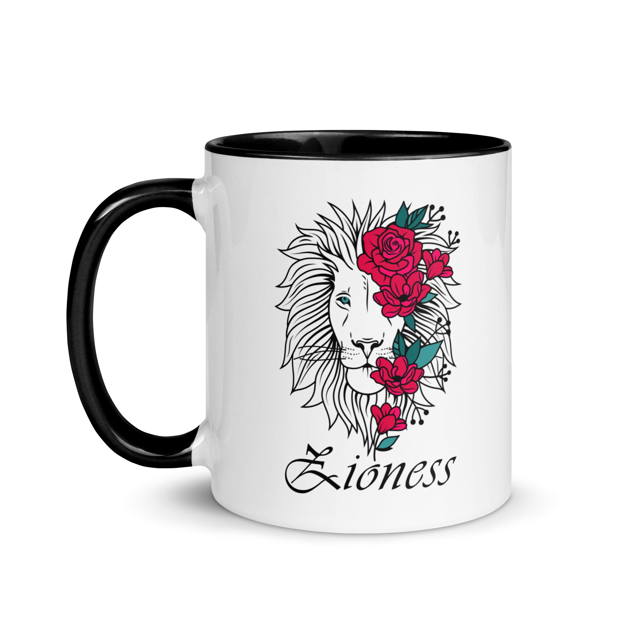 "Zioness" Black & White Coffee Mug