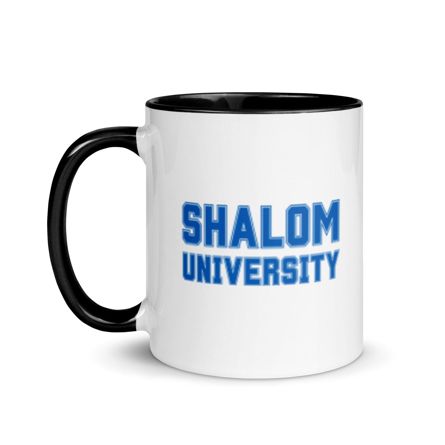 "Shalom University" Black & White Coffee Mug