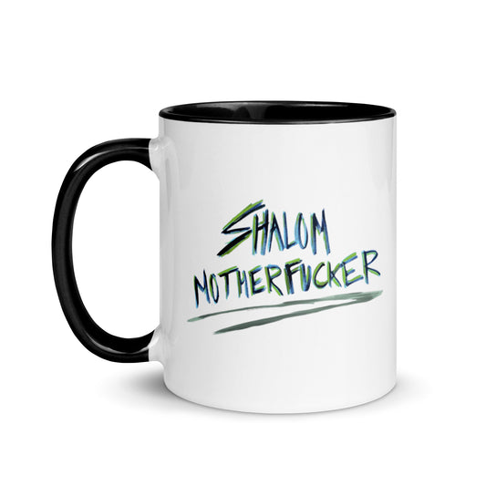 Graffiti Shalom Motherfucker Ceramic Coffee Mug