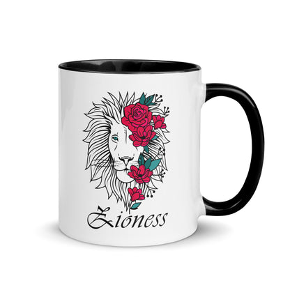 "Zioness" Black & White Coffee Mug