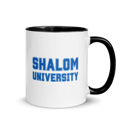 "Shalom University" Black & White Coffee Mug