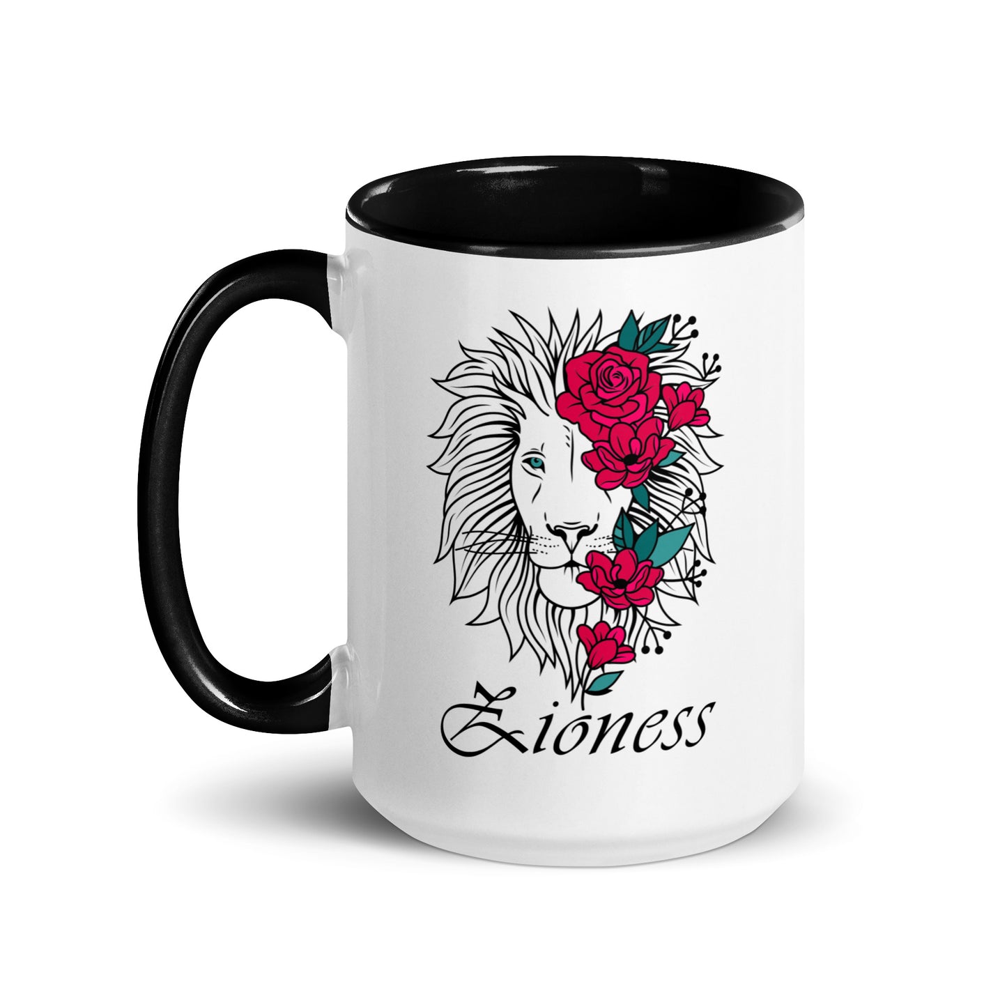 "Zioness" Black & White Coffee Mug