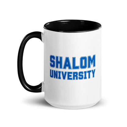 "Shalom University" Black & White Coffee Mug